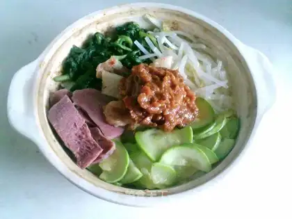 Casserole version of Korean bibimbap