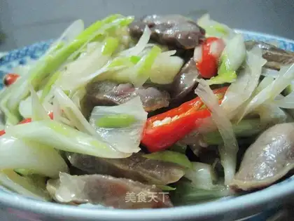 Fried sausage with buckwheat head