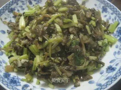 stir-fried cabbage with celery