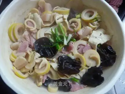 The soup is salty and fresh