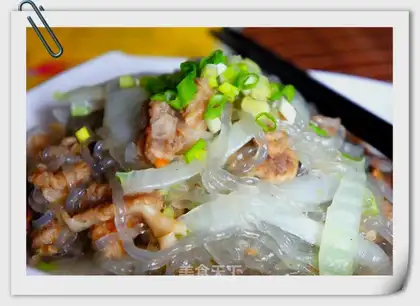 boiled vermicelli with oil residue