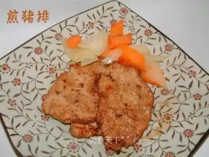 Pan-fried pork chop