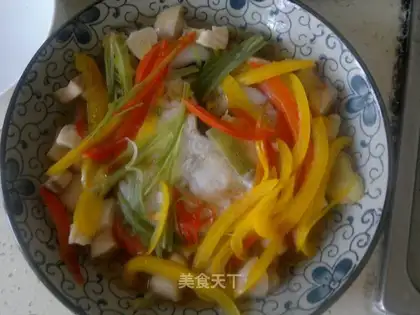 Steamed cod and tilapia