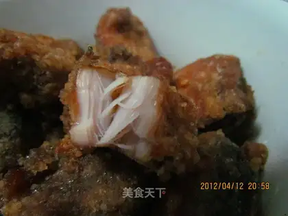 Crispy fried fish flower
