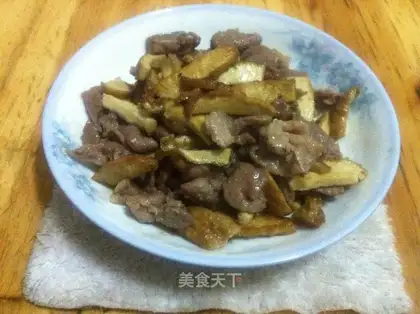 stir-fried pork with salted dried beans