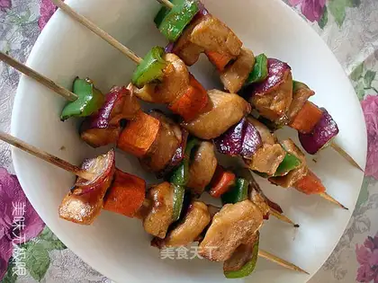 assorted chicken kebabs