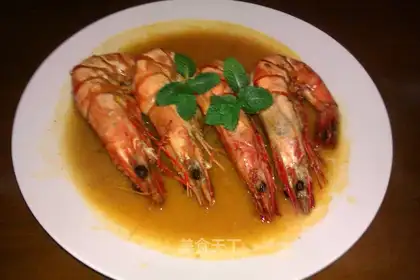 Cream prawns