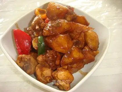 Spicy potato braised chicken nuggets