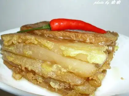 Fried sweet cake with eggs