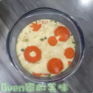 Steamed doll noodles and egg custard