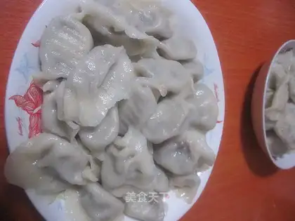 Pork and celery dumplings