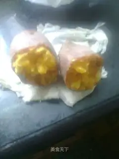 Microwave roasted sweet potatoes