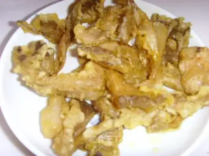 Soft fried mushroom