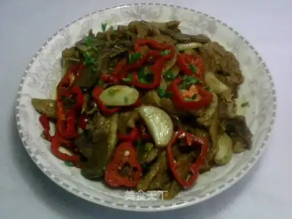 Braised pork lung