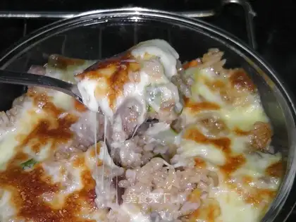 fried rice with cheese