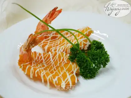 Crispy shrimp steak