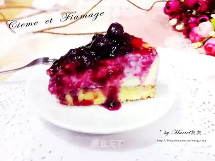 French blueberry snow cheese