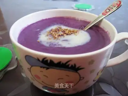French purple potato soup