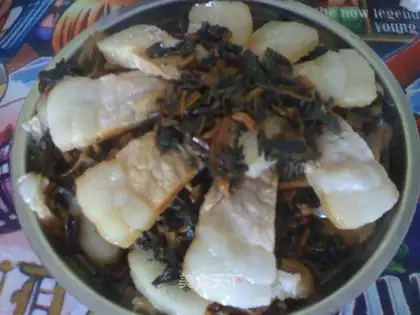 braised pork with plum vegetables