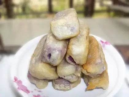 Crispy purple fries