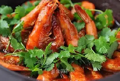 Microwave tomato shrimp