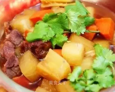 Radish beef casserole