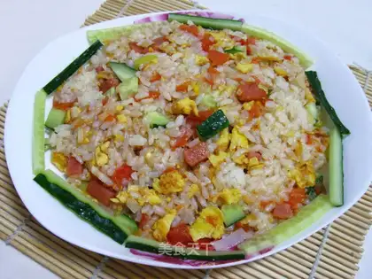 Colorful rice