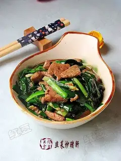 stir-fried pork liver with leeks