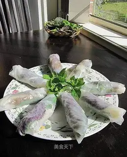 Beef, potato, rice, roll cake