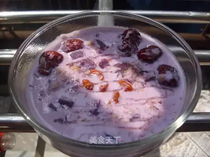 Purple potato milk cereal