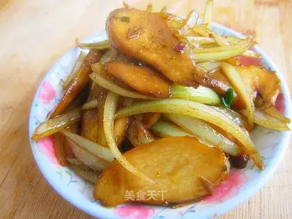 Dry stir-fried mushroom