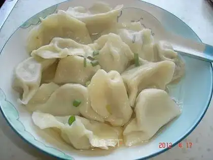 Celery pork dumplings