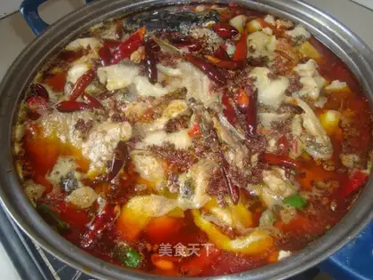 boiled fish