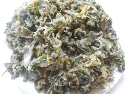 Steamed dandelion