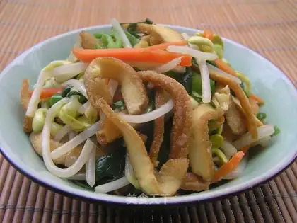 Five-colored fried seasonal vegetables