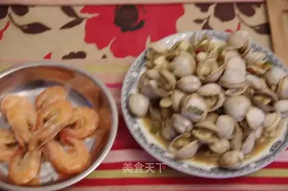 stir-fry white clams