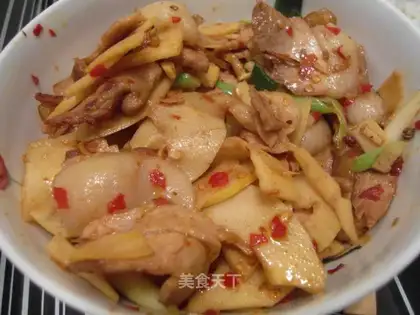 Bamboo shoots twice-cooked pork