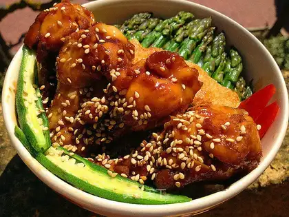 Shiyaki chicken leg rice