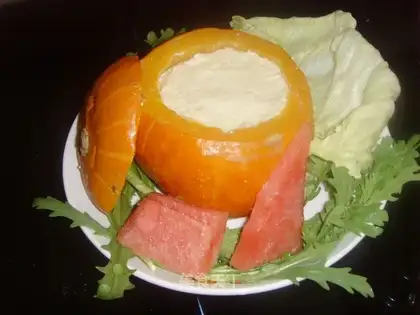 pumpkin egg custard