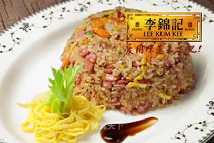 Delicious fried rice with oyster sauce