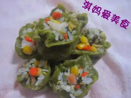 Green clothes steamed wheat