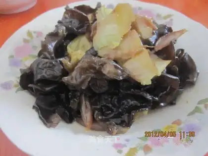 Black and white cabbage