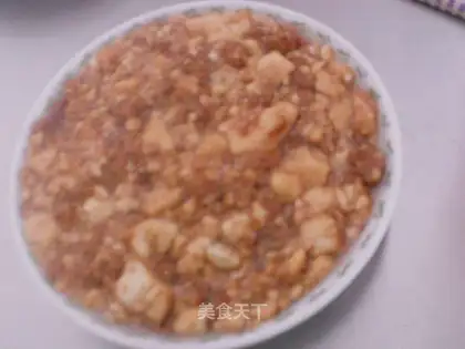 Minced pork and tofu