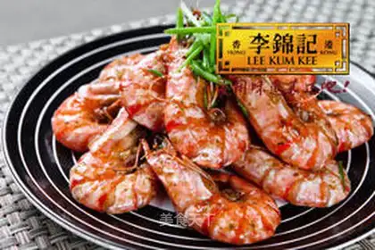 stir-fried shrimp in oyster sauce