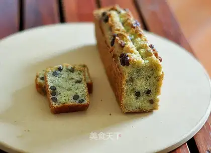 Banana honey bean pound cake