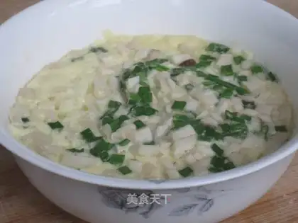 Mushroom egg custard