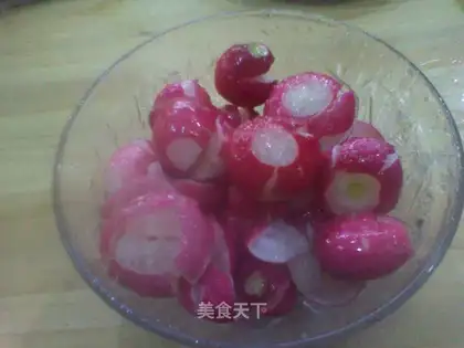 Sweet and sour cherry radish