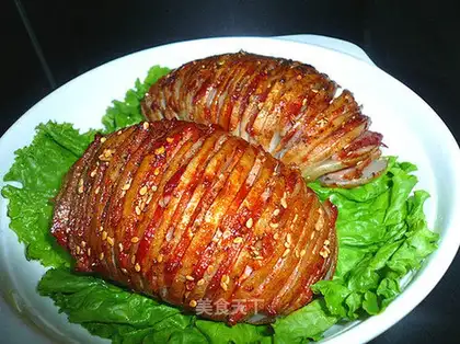 Baked bacon organ potatoes