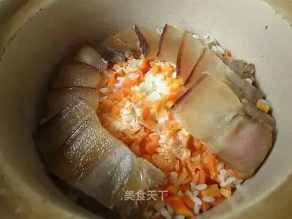 Carrot bacon pot rice