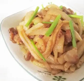 stir-fried kudzu